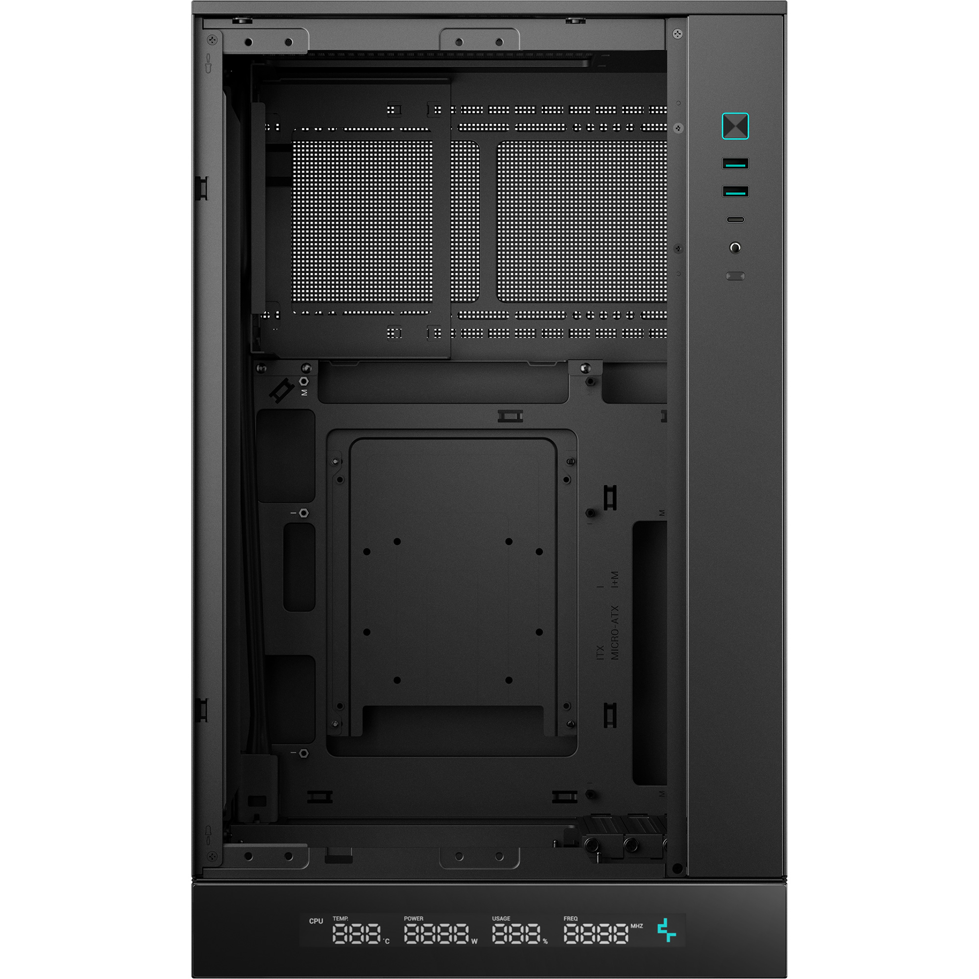 Корпус DEEPCOOL CH270 Digital Black (R-CH270-BKNDM0-G-1)