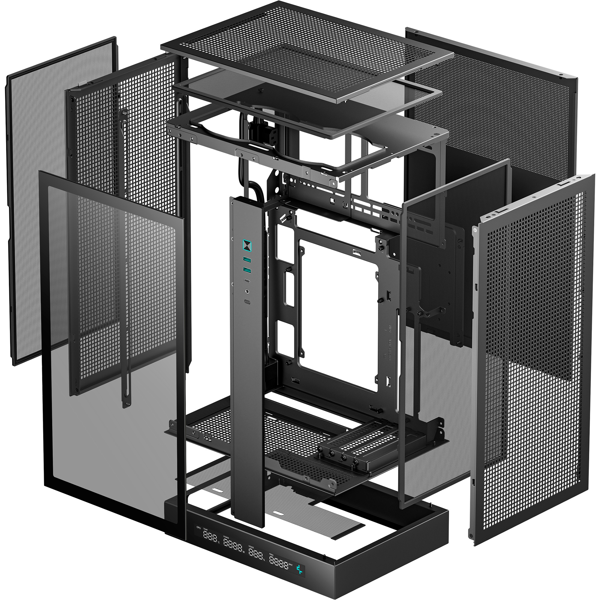 Корпус DEEPCOOL CH270 Digital Black (R-CH270-BKNDM0-G-1)