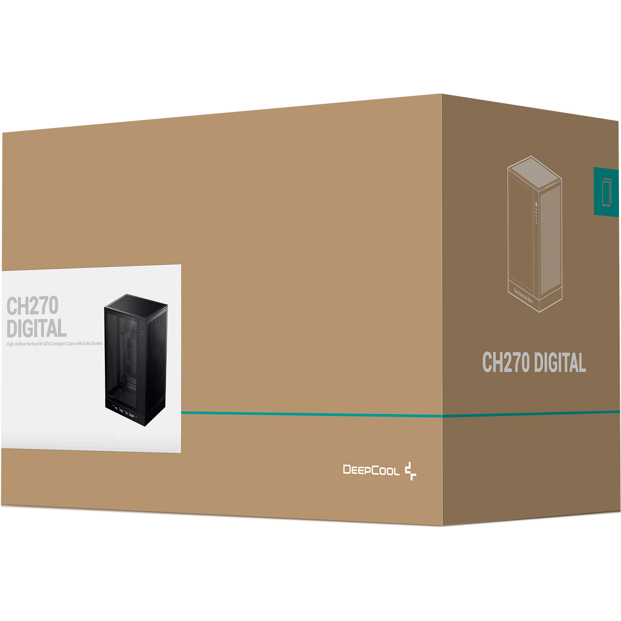 Корпус DEEPCOOL CH270 Digital Black (R-CH270-BKNDM0-G-1)