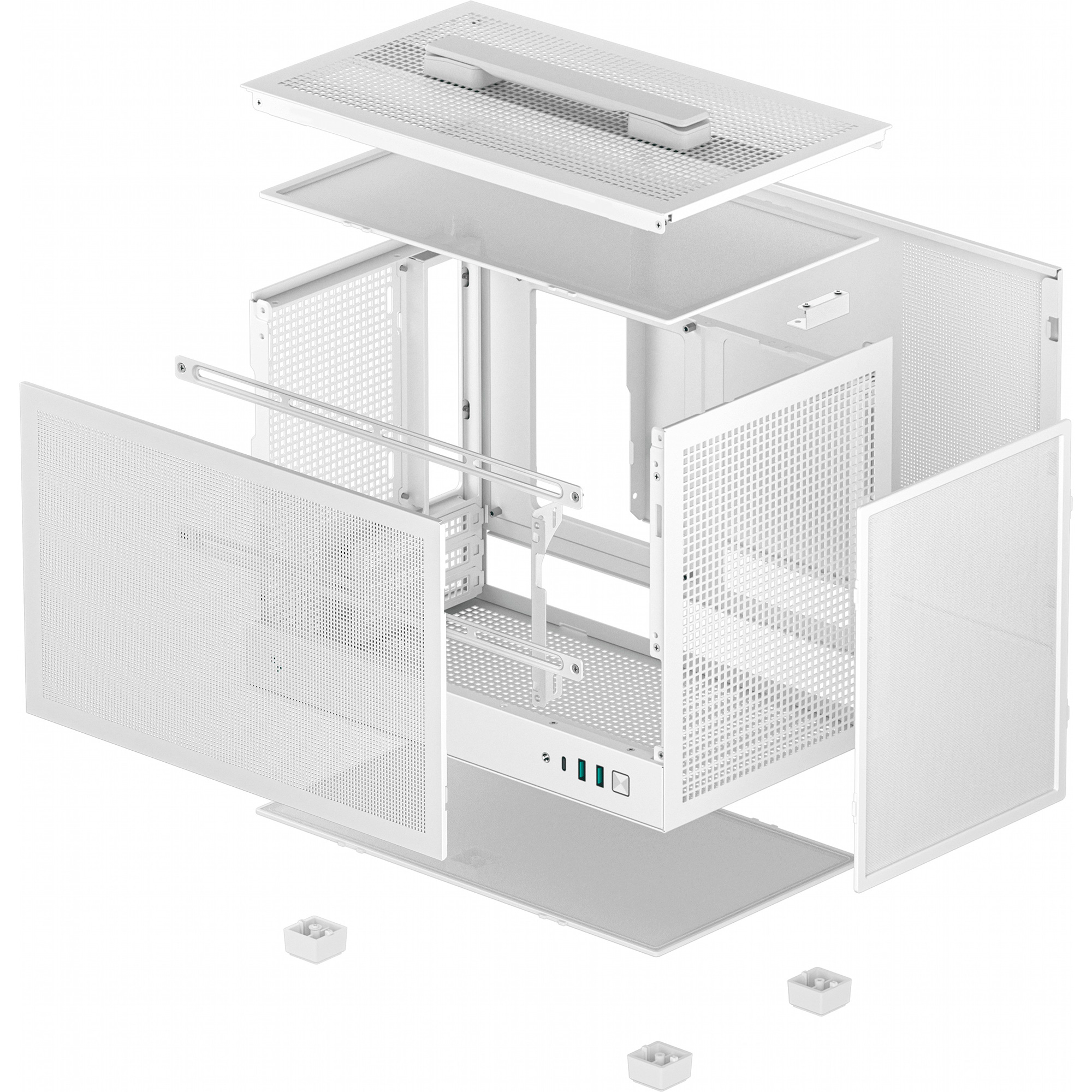 Корпус DEEPCOOL CH160 Mesh White (R-CH160-WHNMI0-G-1)