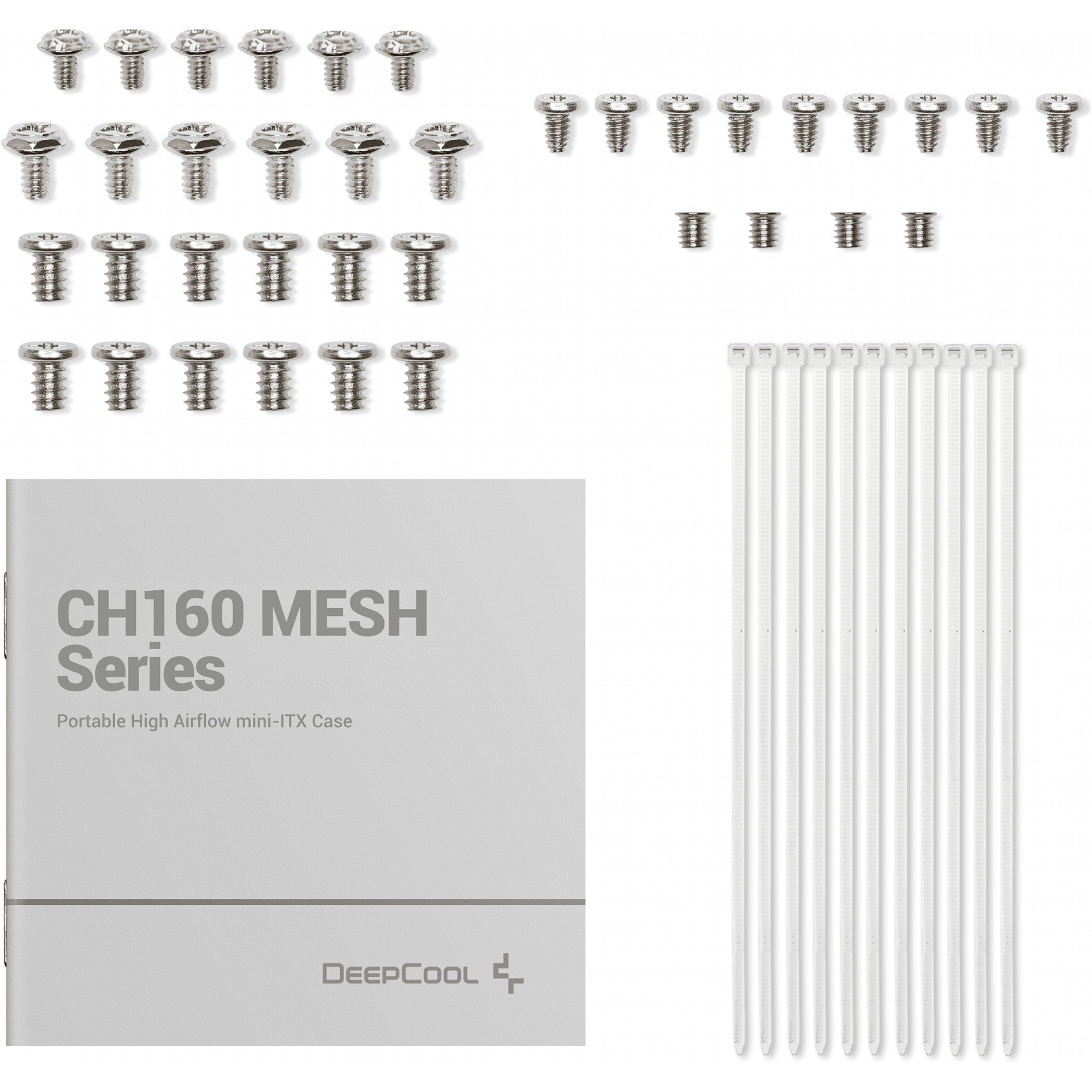 Корпус DEEPCOOL CH160 Mesh White (R-CH160-WHNMI0-G-1)