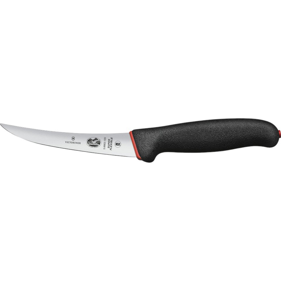 Кухонний ніж для обвалки VICTORINOX Dual Grip Boning Super Flexible 120мм (VX56663.12D)
