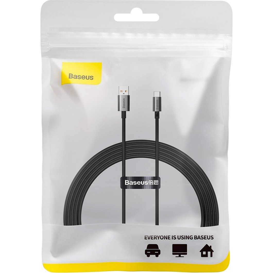 Кабель BASEUS Superior Series Fast Charging Data Cable USB to Type-C 100W 2м Black (P10320102114-02)