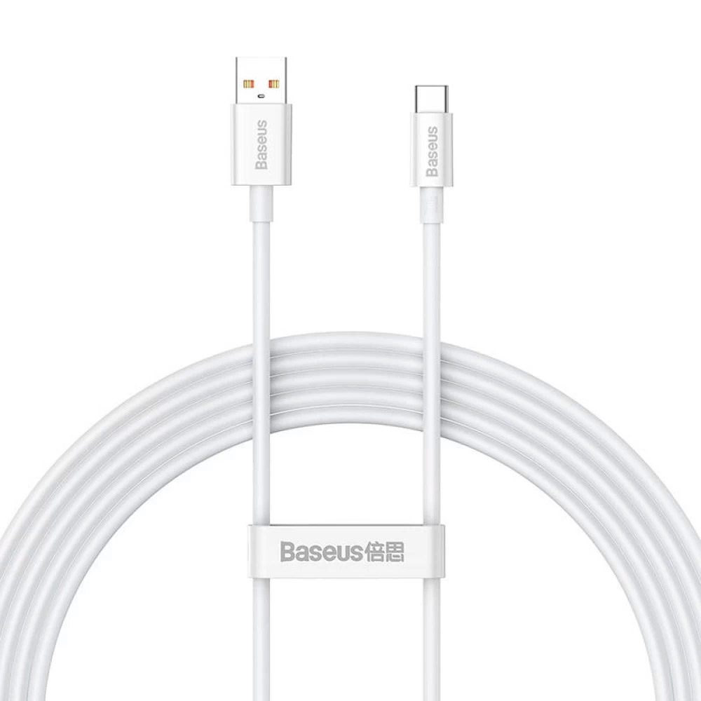 Кабель BASEUS Superior Series Fast Charging Data Cable USB to Type-C 100W 2м White (P10320102214-03)