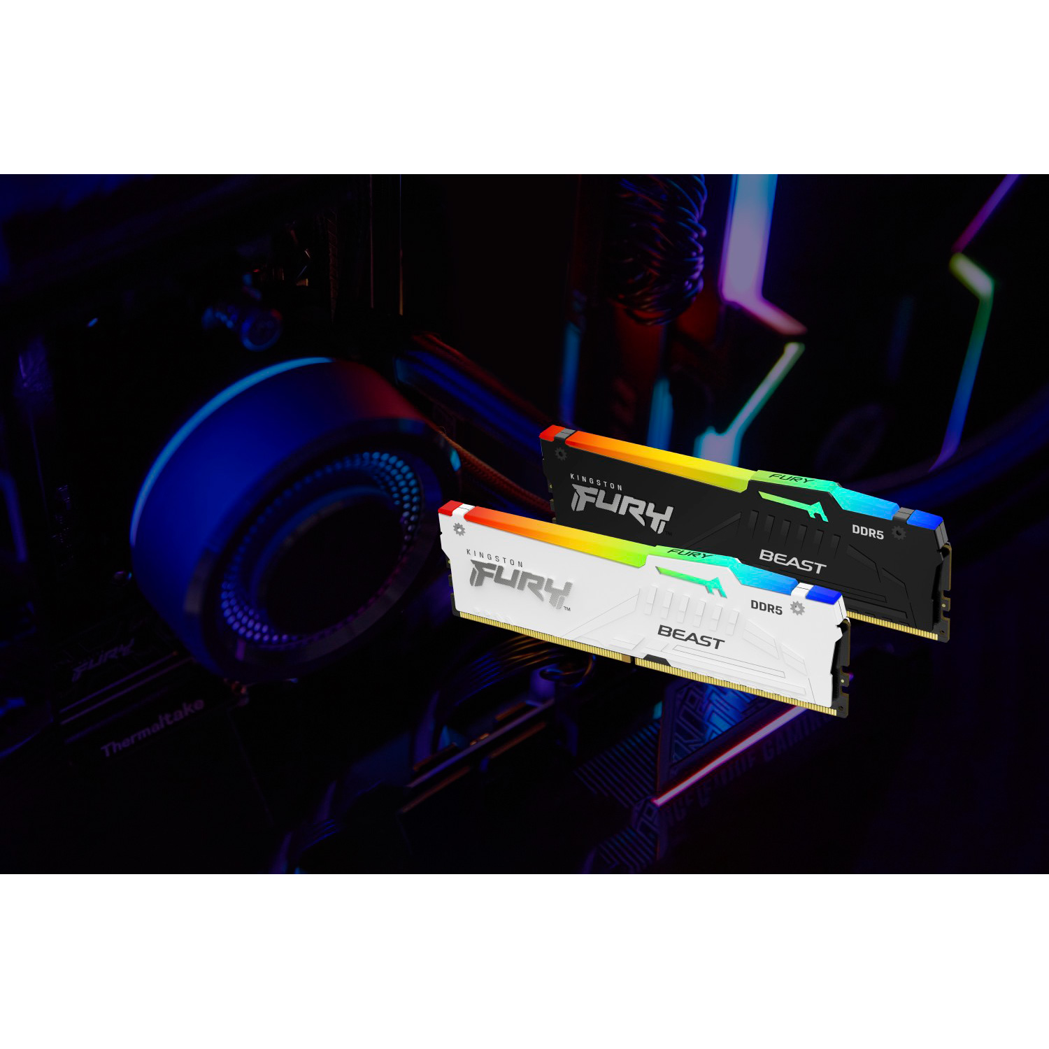 Модуль памяти KINGSTON FURY Beast RGB EXPO DDR5 6000MHz 16GB White (KF560C36BWE2A-16)