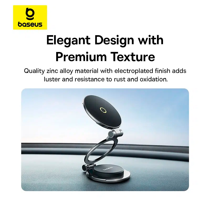 Автотримач для смартфона BASEUS MagPro Series II Magnetic Car Mount Stick-On Version Black (C40172900121-00)