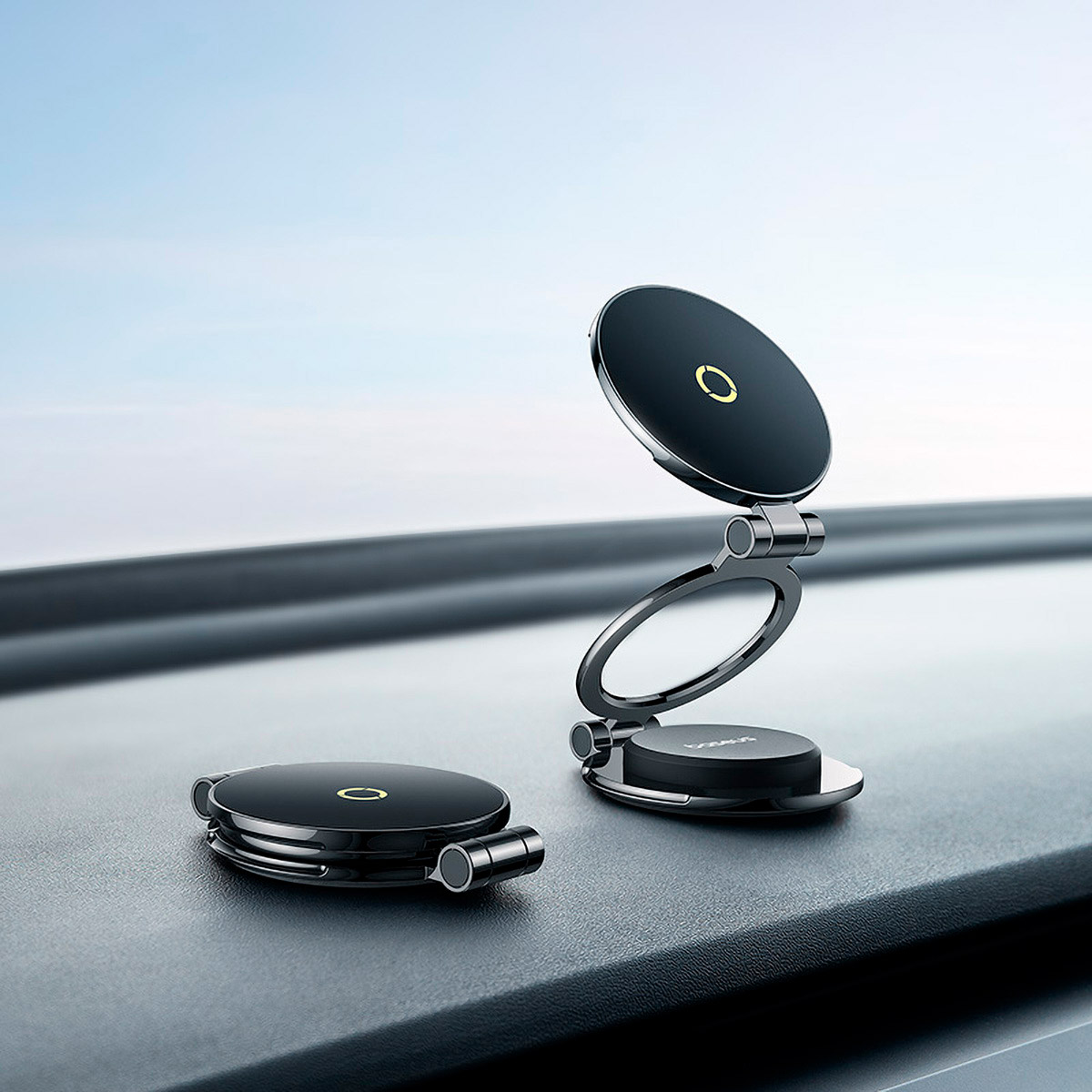 Автотримач для смартфона BASEUS MagPro Series II Magnetic Car Mount Stick-On Version Black (C40172900121-00)