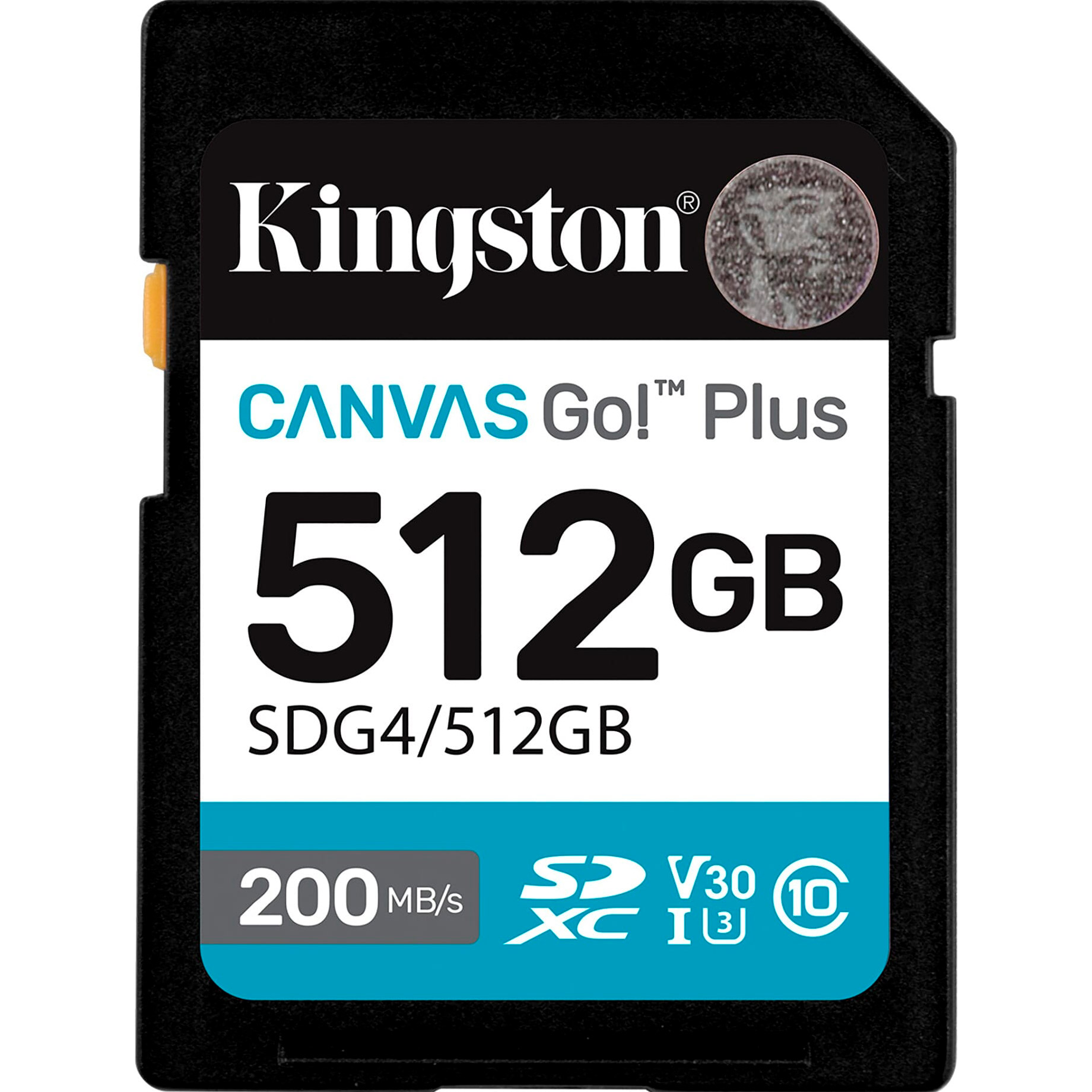 Карта пам'яті KINGSTON SDXC Canvas Go! Plus 512GB UHS-I U3 V30 Class 10 (SDG4/512GB)