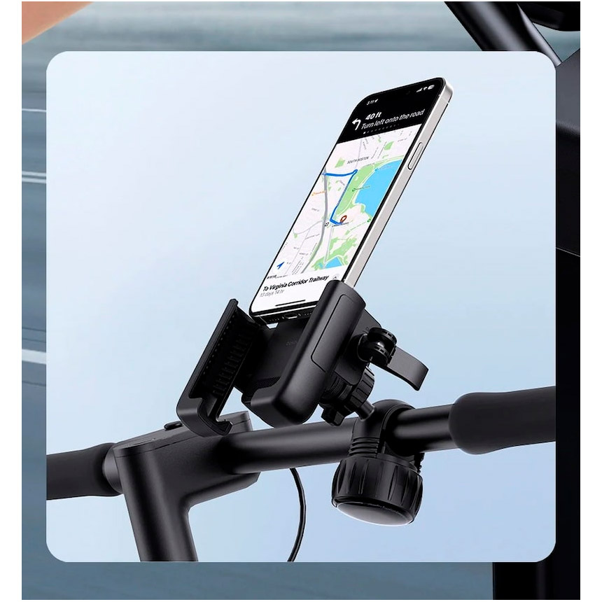 Велотримач для смартфона BASEUS GoTrip Series Bike Phone Mount Cluster Black (C40572301111-00)