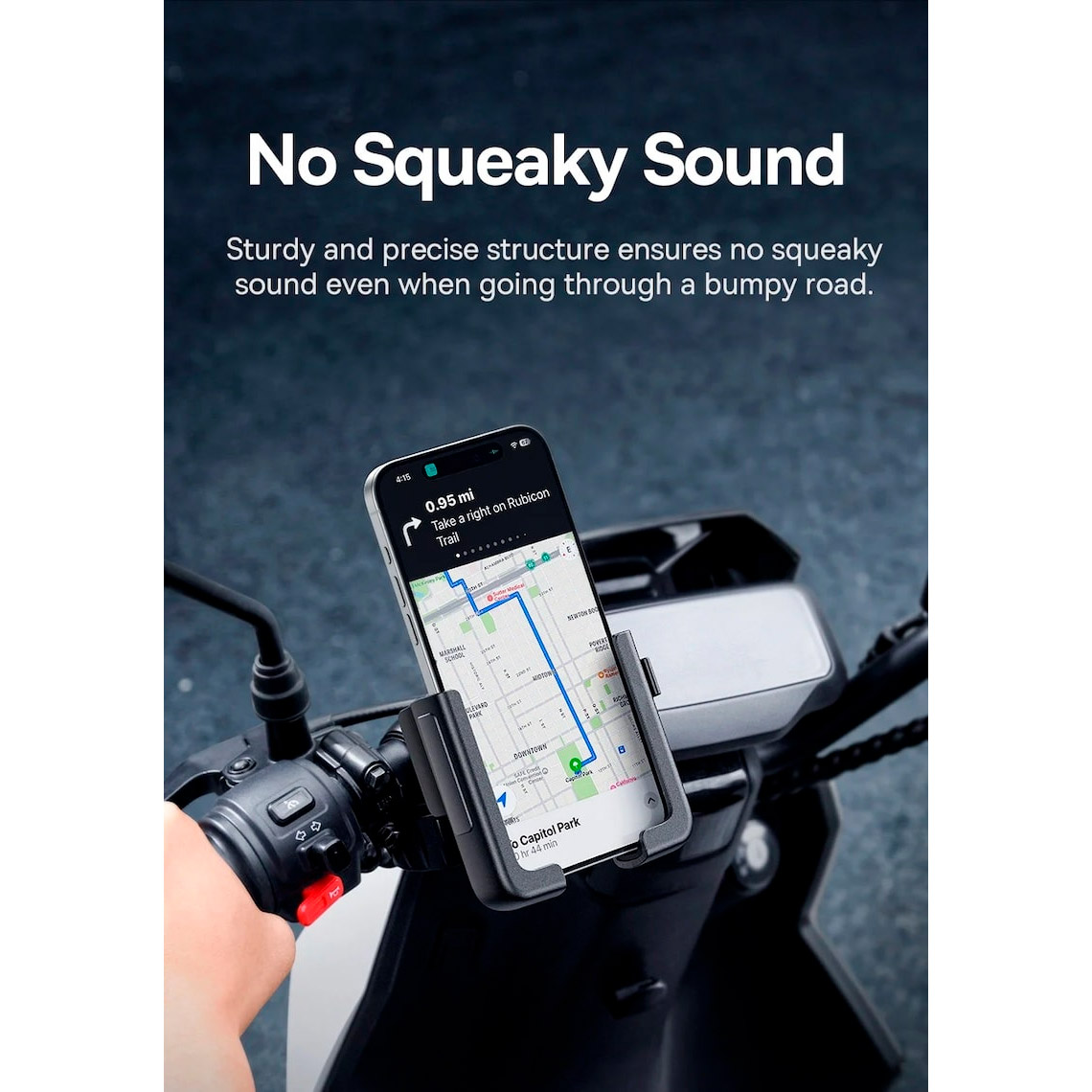 Велотримач для смартфона BASEUS GoTrip Series Bike Phone Mount Cluster Black (C40572301111-00)