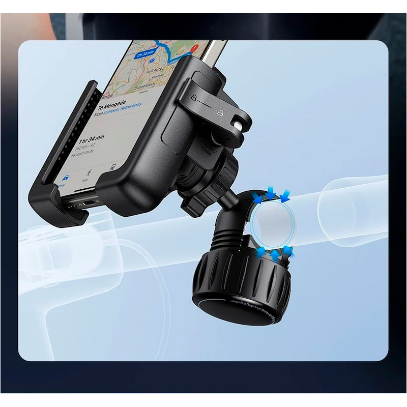 Велотримач для смартфона BASEUS GoTrip Series Bike Phone Mount Cluster Black (C40572301111-00)