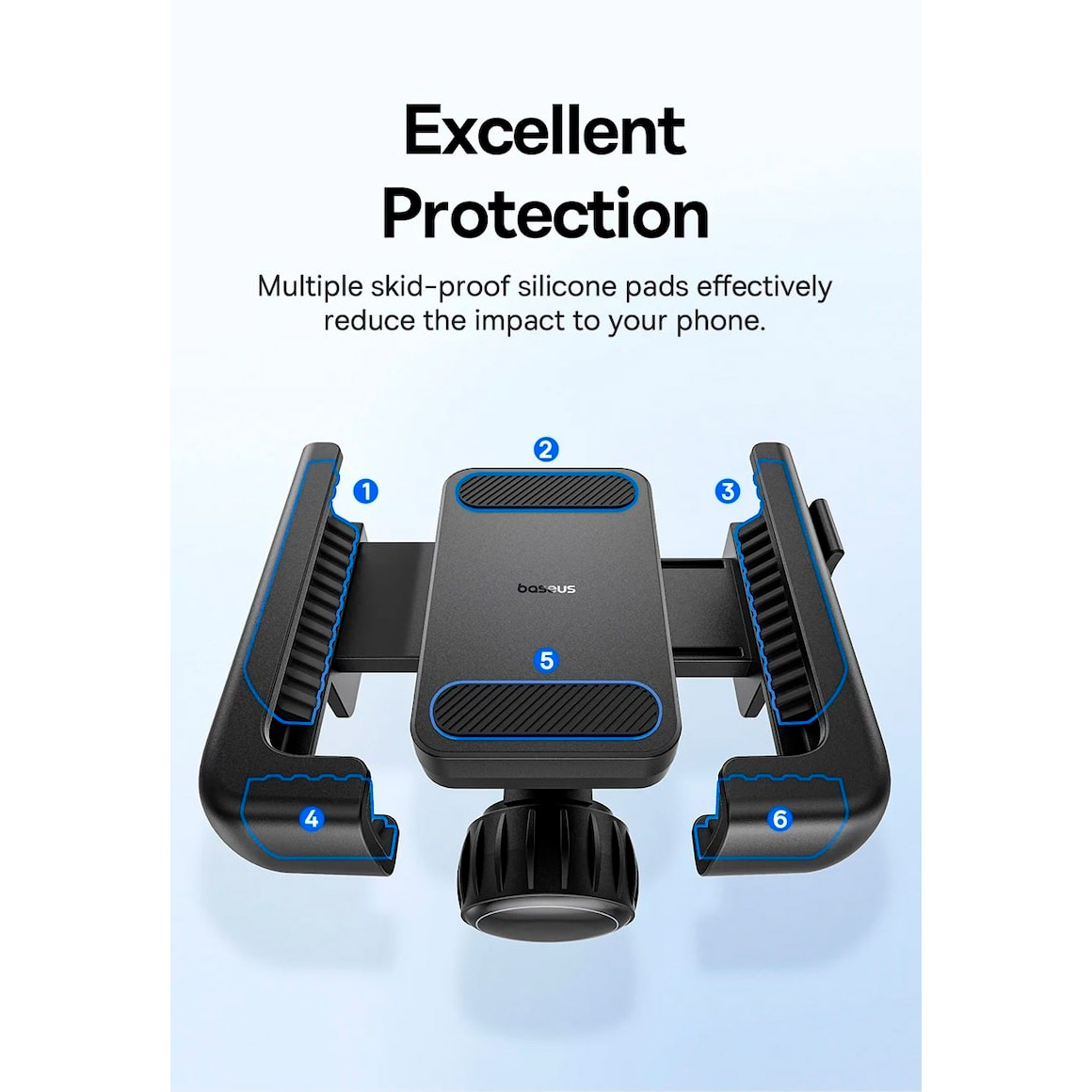 Велотримач для смартфона BASEUS GoTrip Series Bike Phone Mount Cluster Black (C40572301111-00)