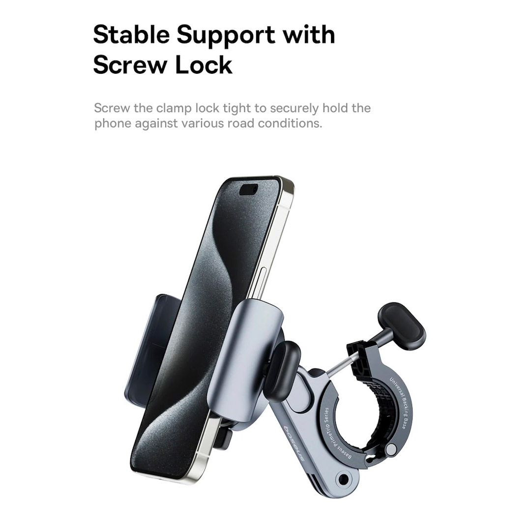 Велотримач для смартфона BASEUS PrimeTrip Series Magnetic Bike Phone Holder Cosmic Black (C40569000121-00)