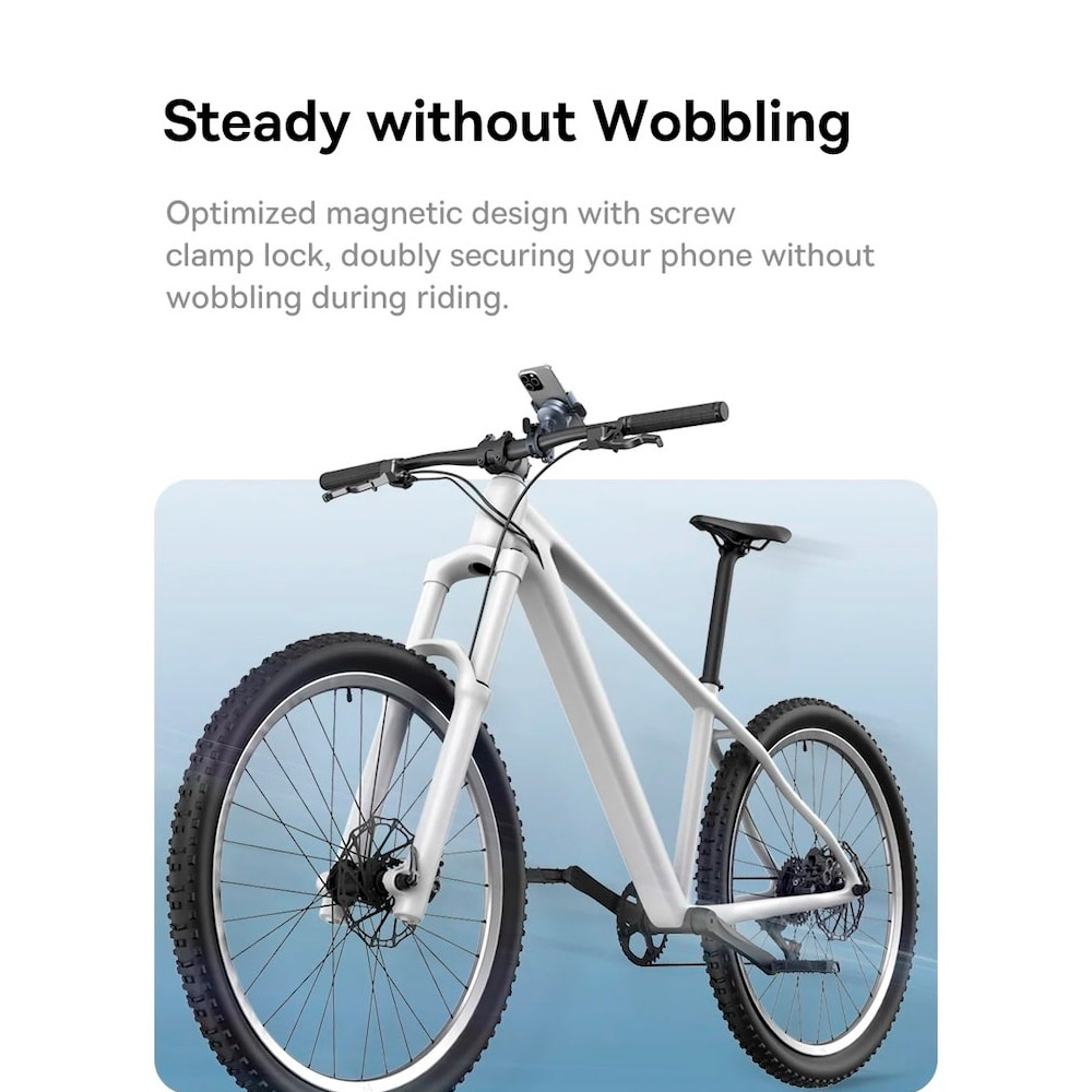 Велотримач для смартфона BASEUS PrimeTrip Series Magnetic Bike Phone Holder Cosmic Black (C40569000121-00)