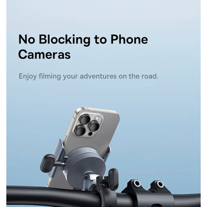 Велотримач для смартфона BASEUS PrimeTrip Series Magnetic Bike Phone Holder Cosmic Black (C40569000121-00)