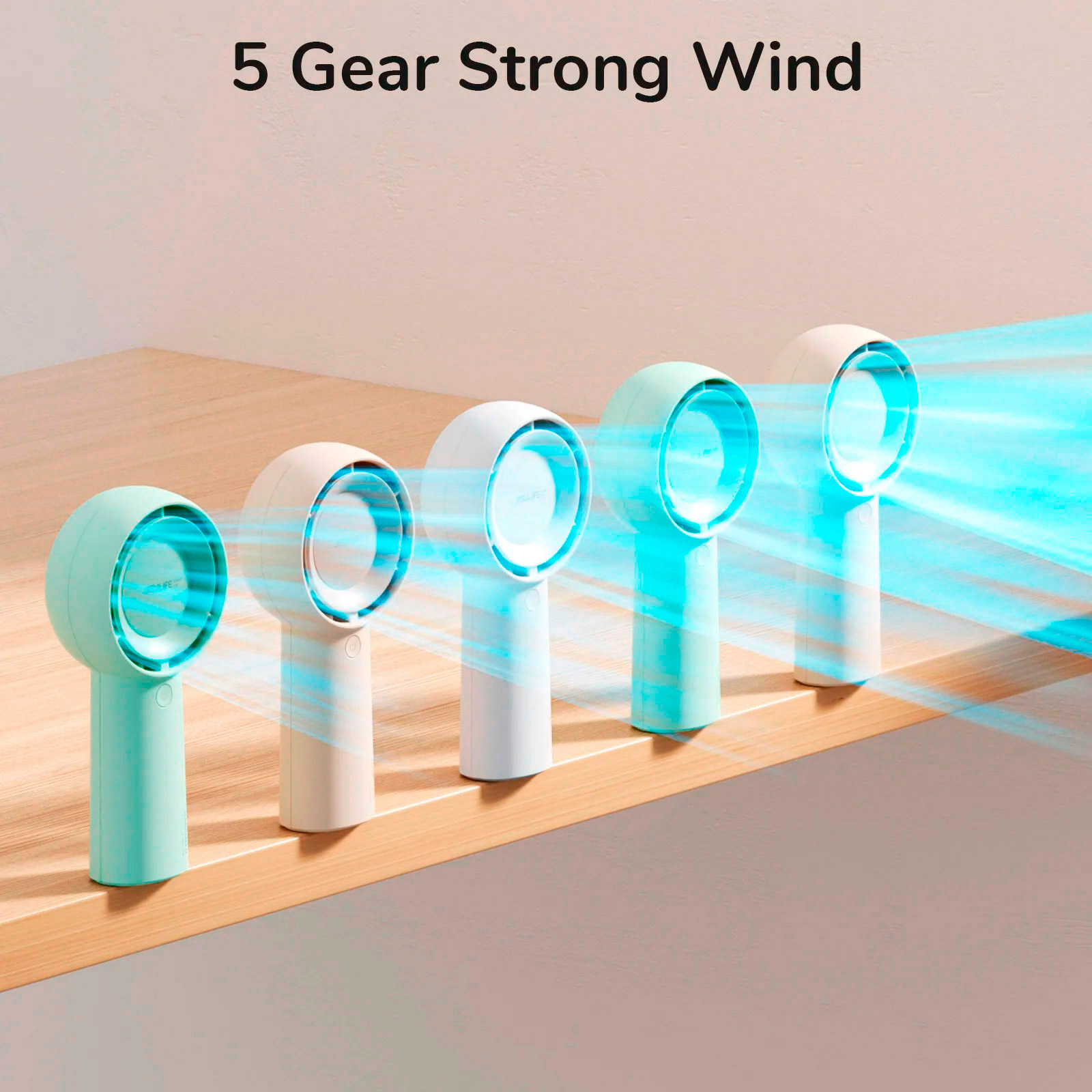 Портативный ручной вентилятор JISULIFE FA43 Handheld Fan Life5 Plus Beige