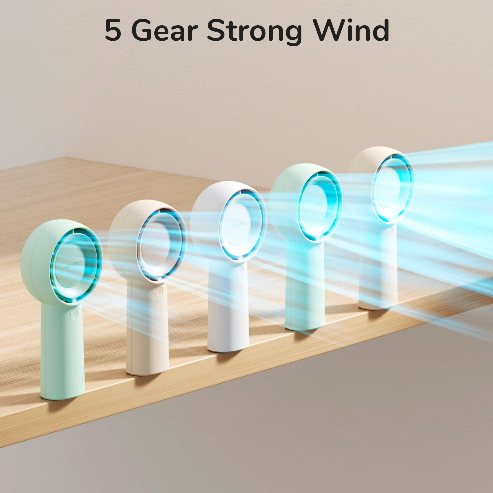 Портативний ручний вентилятор JISULIFE FA43 Handheld Fan Life5 Plus White