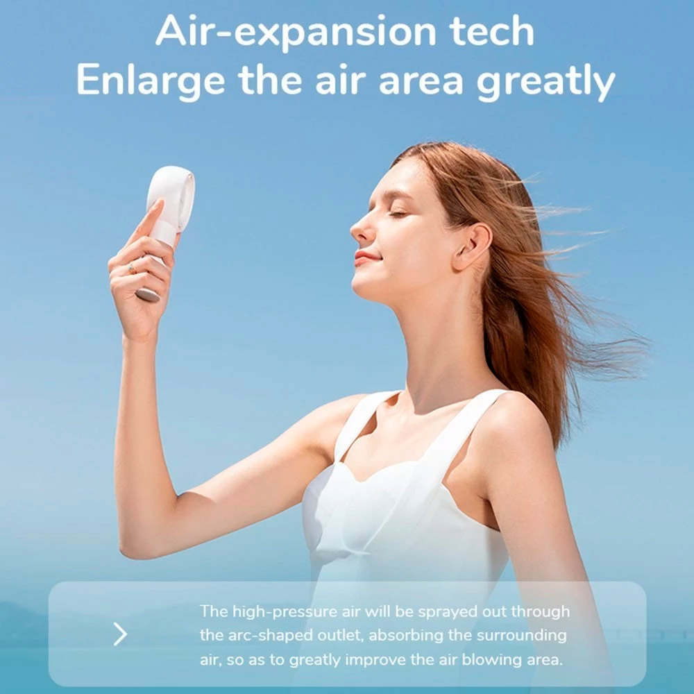 Портативний ручний вентилятор JISULIFE FA43 Handheld Fan Life5 Plus White