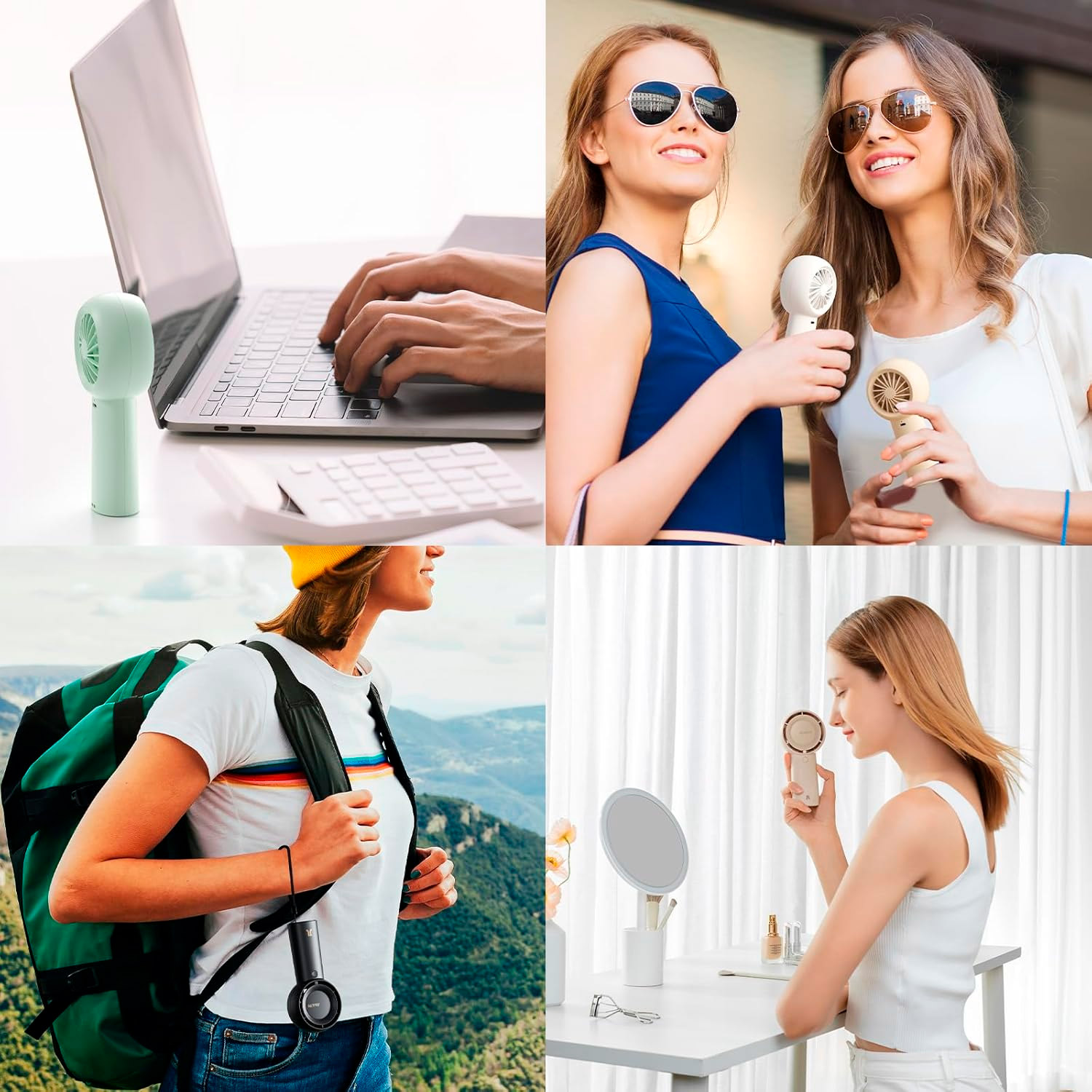 Портативний ручний вентилятор JISULIFE FA43 Handheld Fan Life5 Plus White