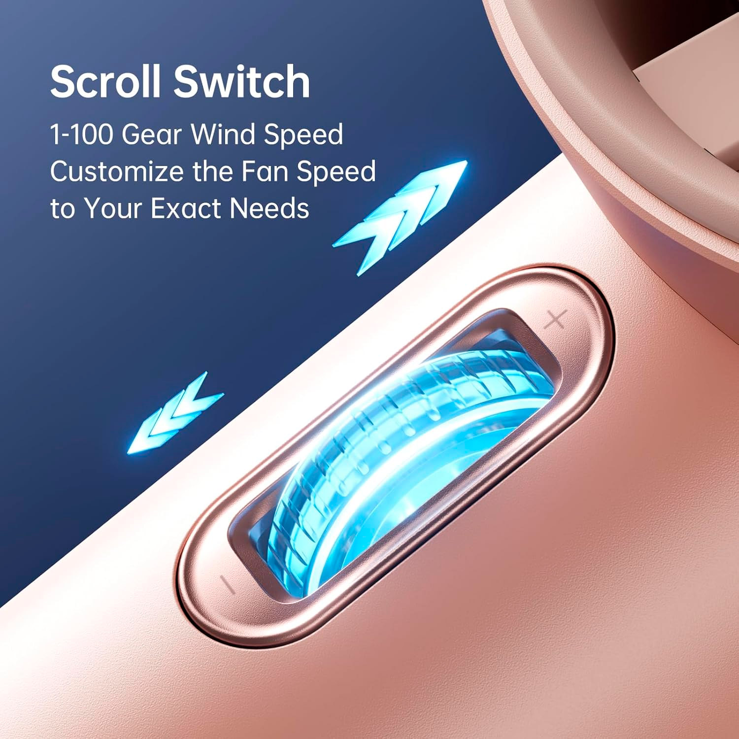 Портативний ручний вентилятор JISULIFE Handheld Fan Pro1 Pink