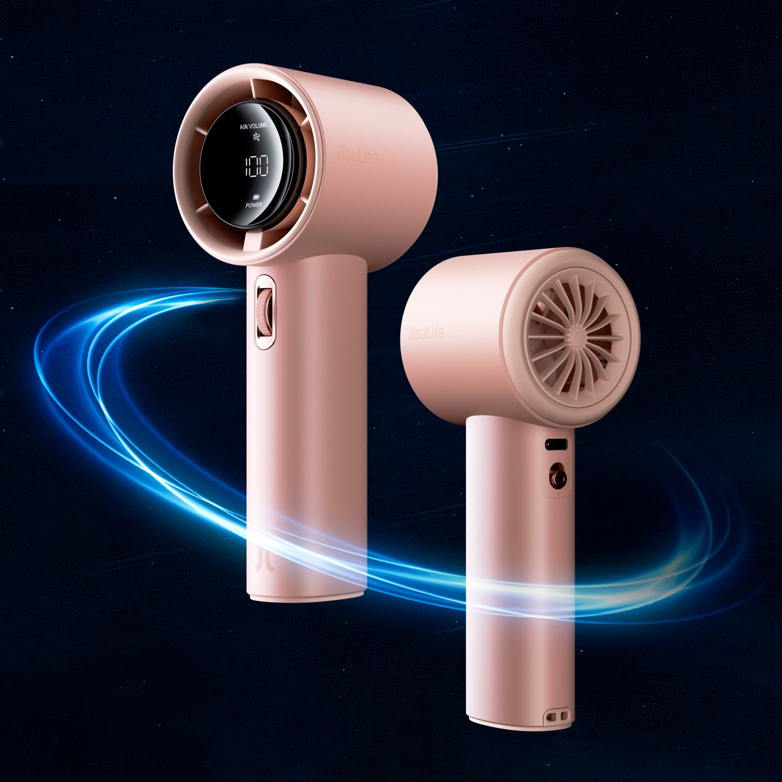 Портативний ручний вентилятор JISULIFE Handheld Fan Pro1 Pink