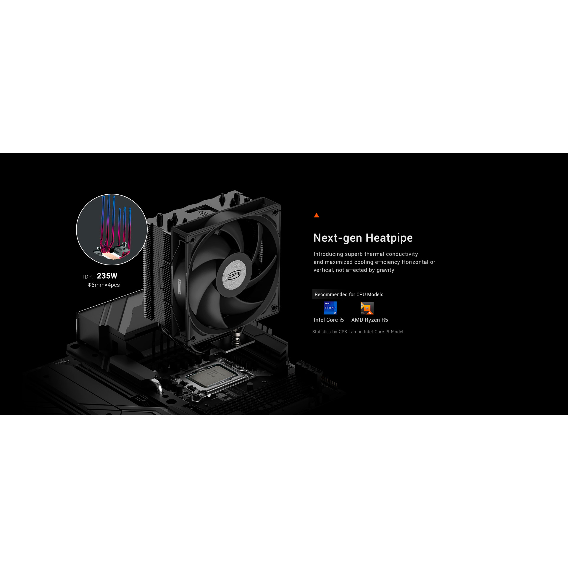 Кулер для процессора PCCOOLER RT400 (RT400-BKNWXX-GL)