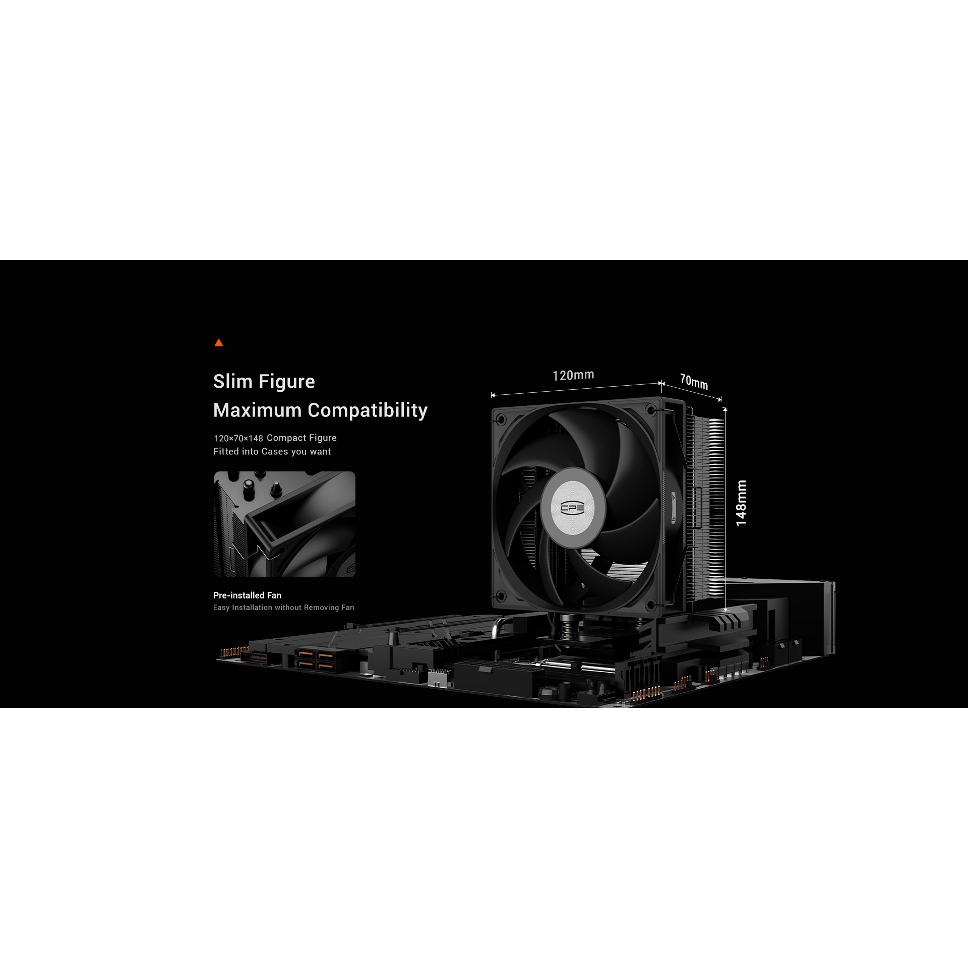 Кулер для процессора PCCOOLER RT400 (RT400-BKNWXX-GL)