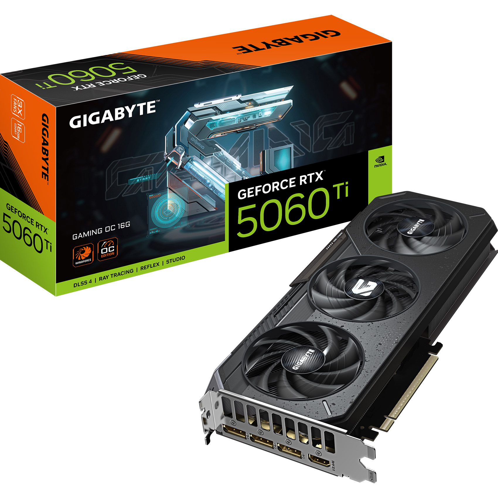 Відеокарта GIGABYTE GeForce RTX 5060 Ti Gaming OC 16G (GV-N506TGAMING OC-16GD)