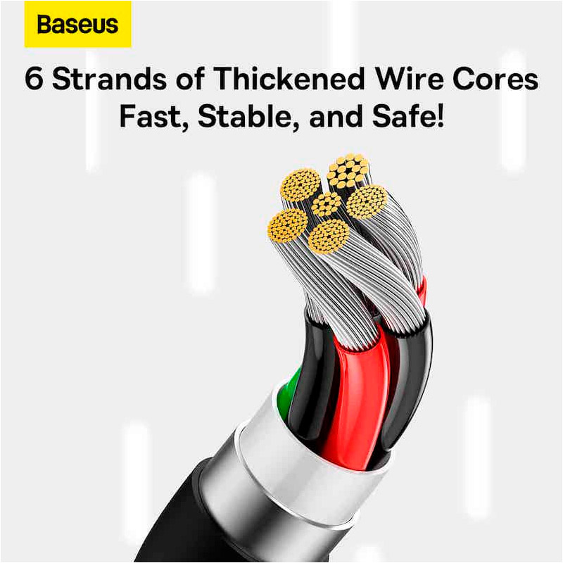 Кабель BASEUS Superior Series Fast Charging Data Cable USB to Type-C 100W 1.5м Black (P10320102114-01)