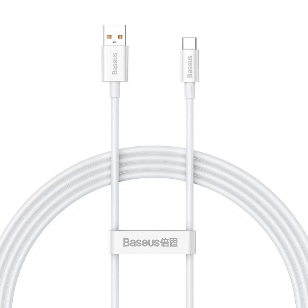 Кабель BASEUS Superior Series Fast Charging Data Cable USB to Type-C 100W 1.5м White (P10320102214-02)