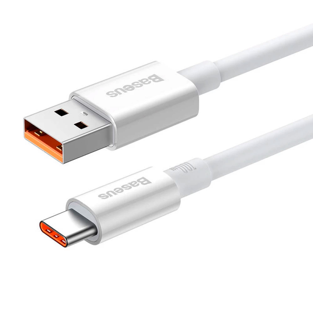 Кабель BASEUS Superior Series Fast Charging Data Cable USB to Type-C 100W 1.5м White (P10320102214-02)