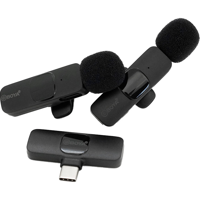 Бездротовий петличний мікрофон BOYA BY-MW3 Wireless Microphone 2-Pack