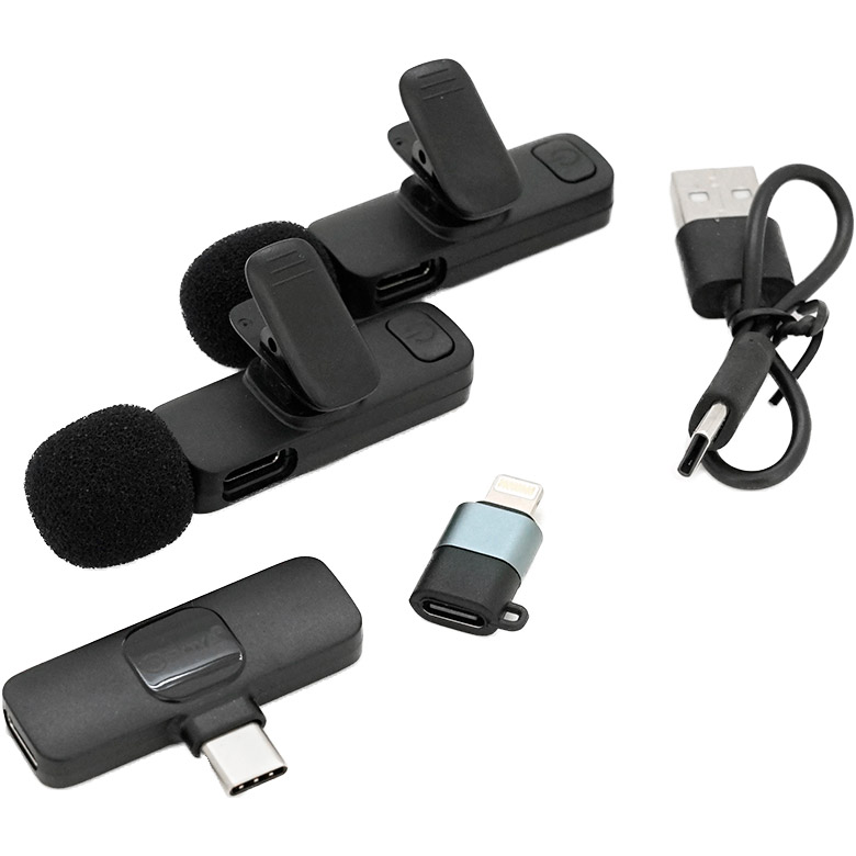 Бездротовий петличний мікрофон BOYA BY-MW3 Wireless Microphone 2-Pack