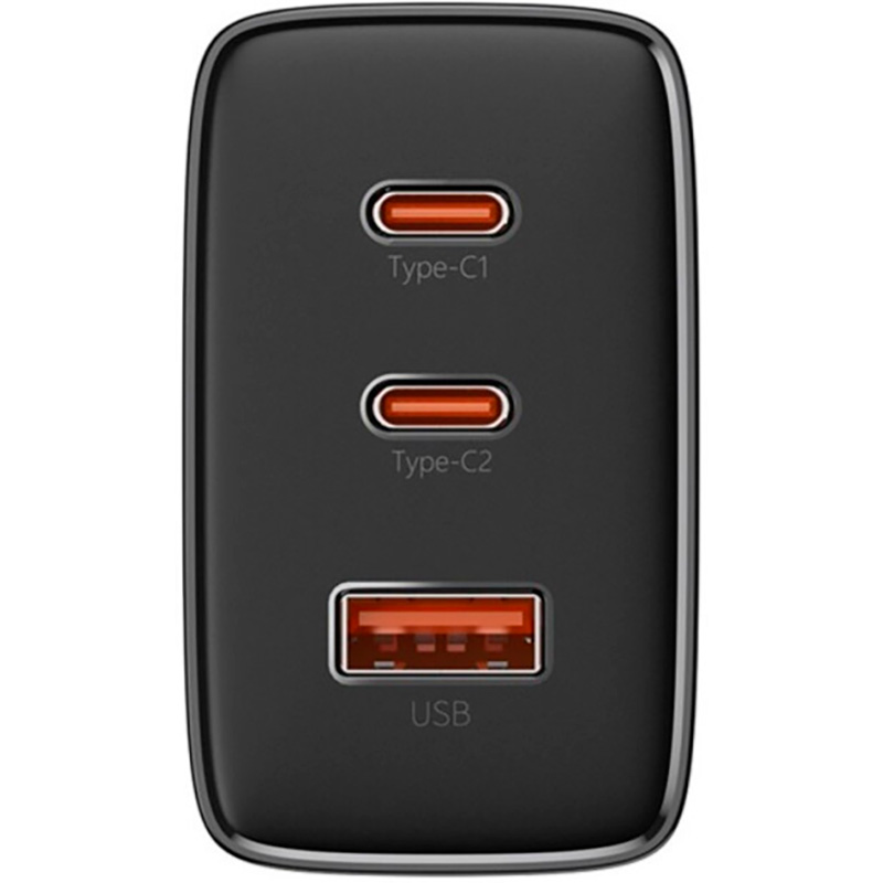Зарядний пристрій BASEUS Cube Pro Fast Charger 2C+U 65W Cluster Black (P10152301113-00)