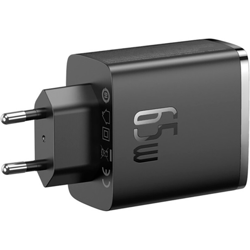 Зарядний пристрій BASEUS Cube Pro Fast Charger 2C+U 65W Cluster Black (P10152301113-00)