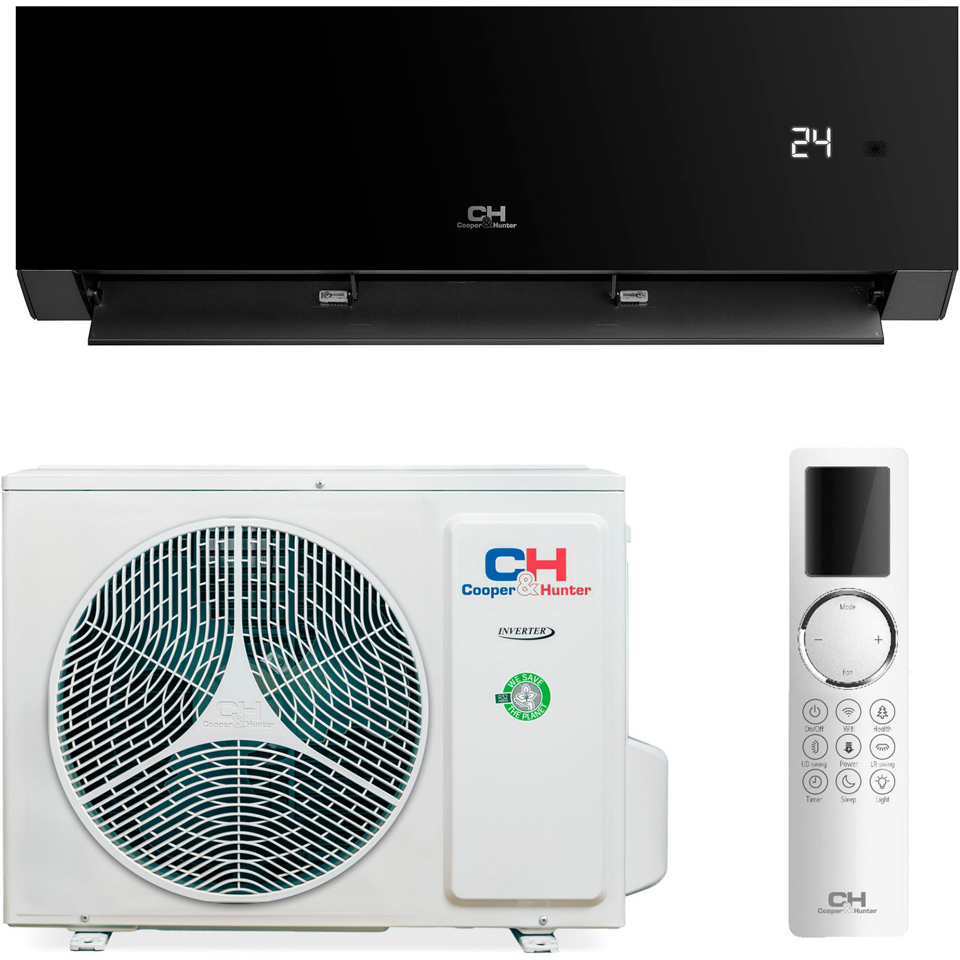 Кондиционер COOPER&HUNTER Naturel CH-S24FTXAN-BL Wi-Fi