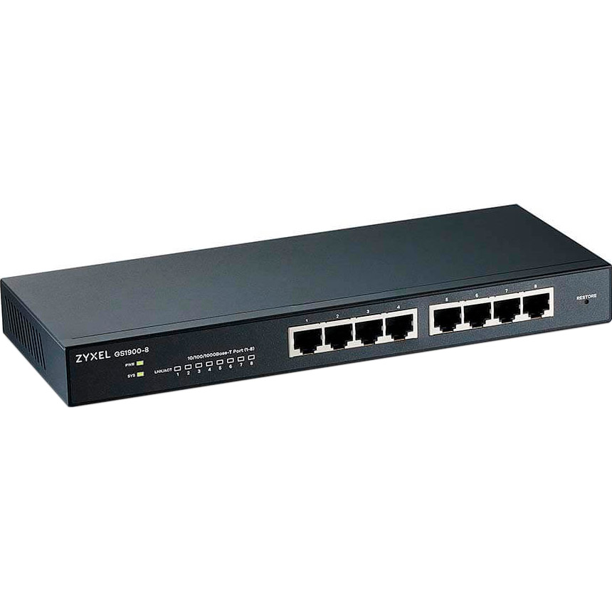 Коммутатор ZYXEL GS1900-8 (GS1900-8-EU0102F)