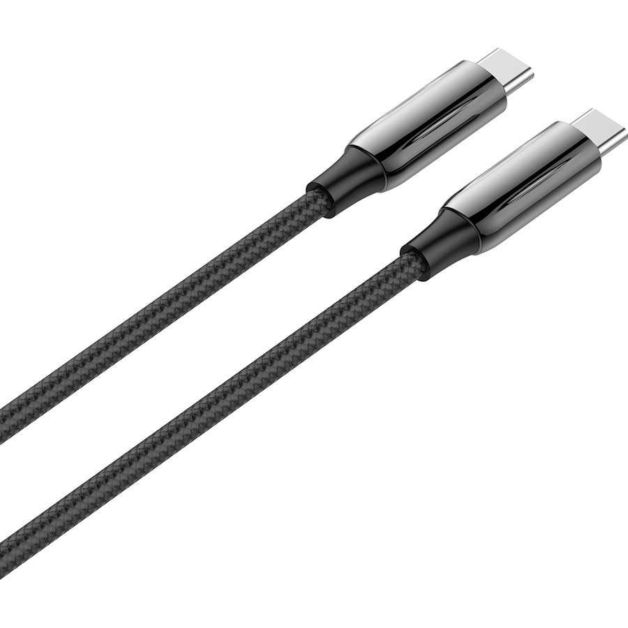 Кабель COLORWAY Flexible PVC Type-C to Type-C 5A 1м Black (CW-CBPDCC069-BK)