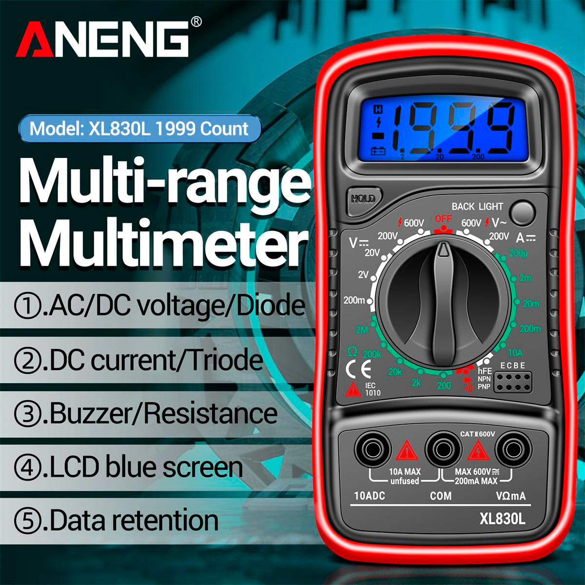 Мультиметр ANENG XL-830L