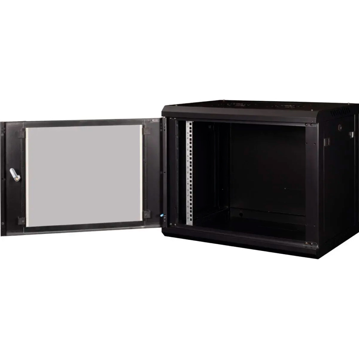 Настінна шафа 19" HYPERNET PL-WMNC-12U-Black (12U, 600x450мм, RAL9005)
