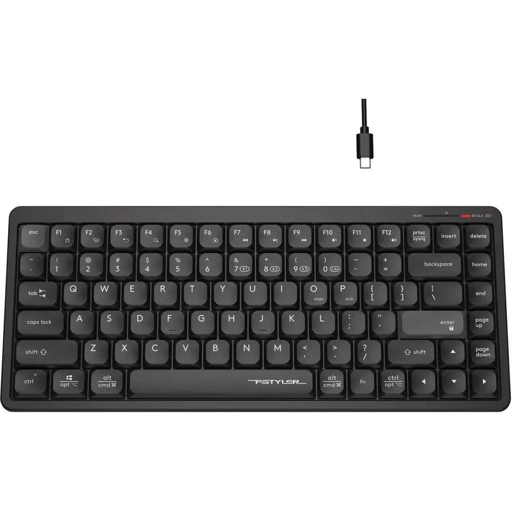 Клавіатура бездротова A4TECH Fstyler FBX53C Black