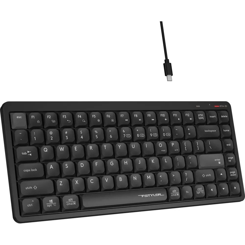 Клавіатура бездротова A4TECH Fstyler FBX53C Black