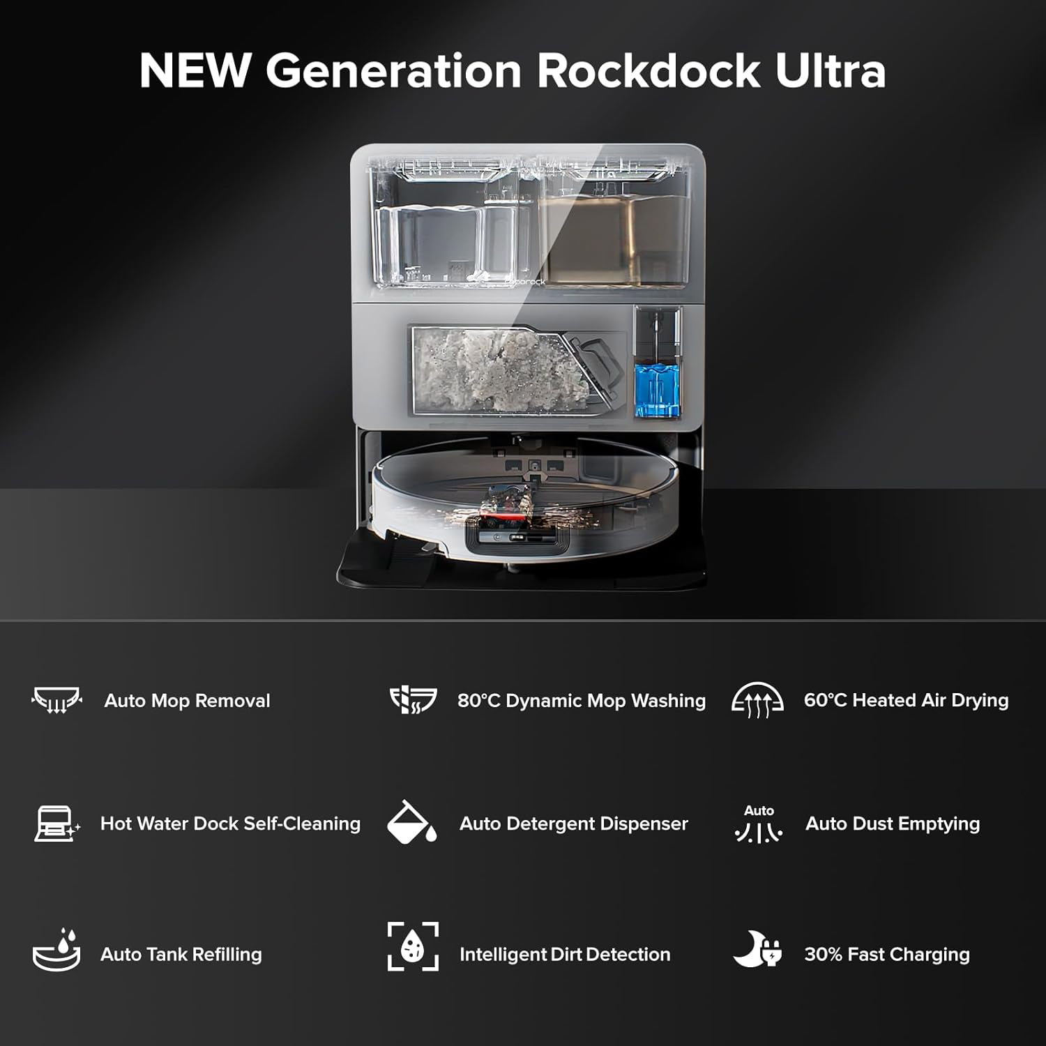 Робот-пилосос ROBOROCK Saros 10 Black (S1052-00)