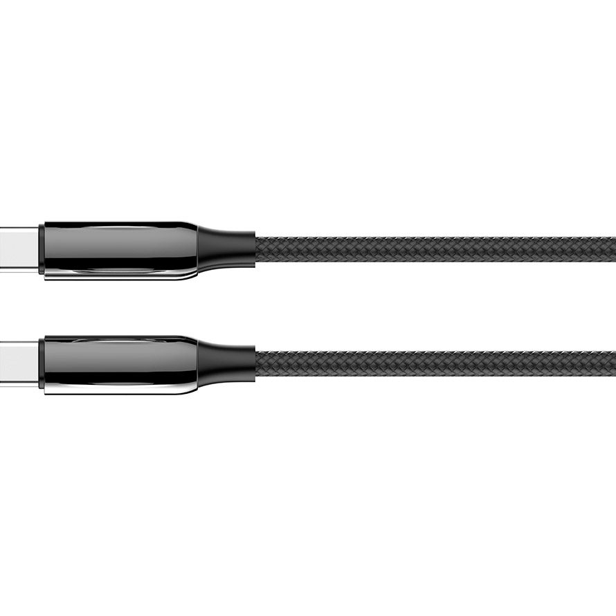 Кабель COLORWAY Flexible PVC Type-C to Type-C 5A 2м Black (CW-CBPDCC070-BK)