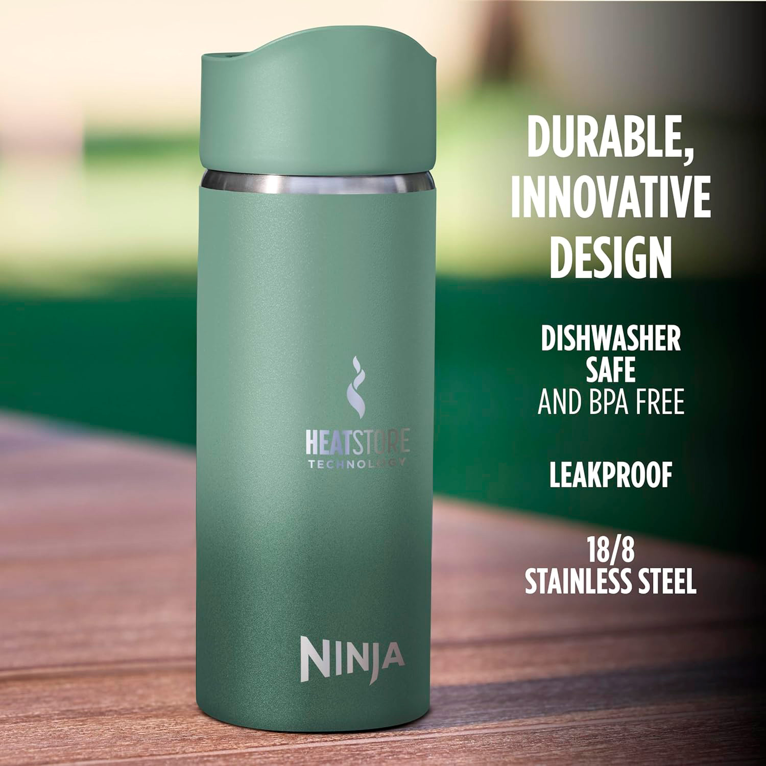 Термопляшка NINJA Sip Perfect 0.4л Green (DW1603EUUKGN)