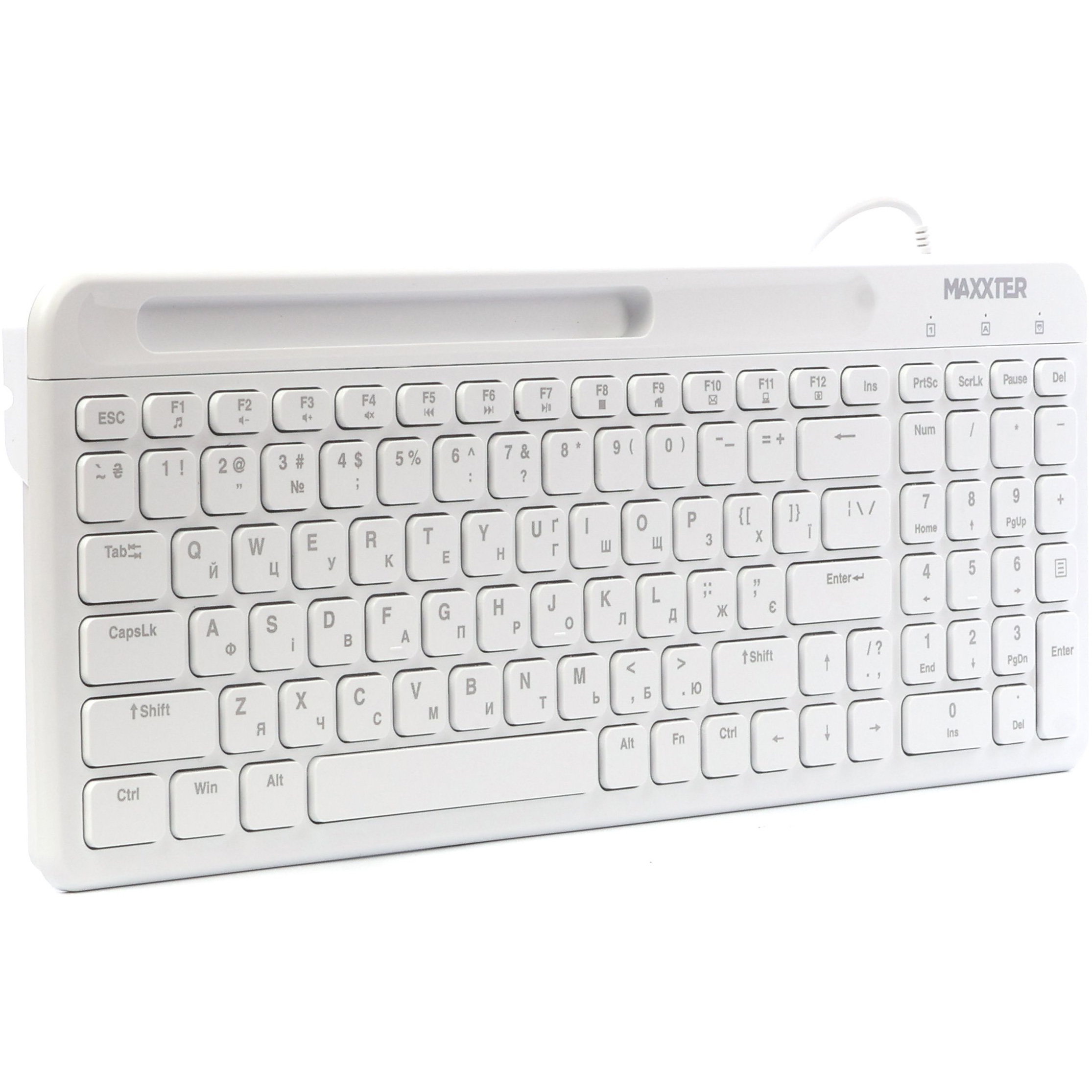 Клавіатура MAXXTER KB-01W-UA White
