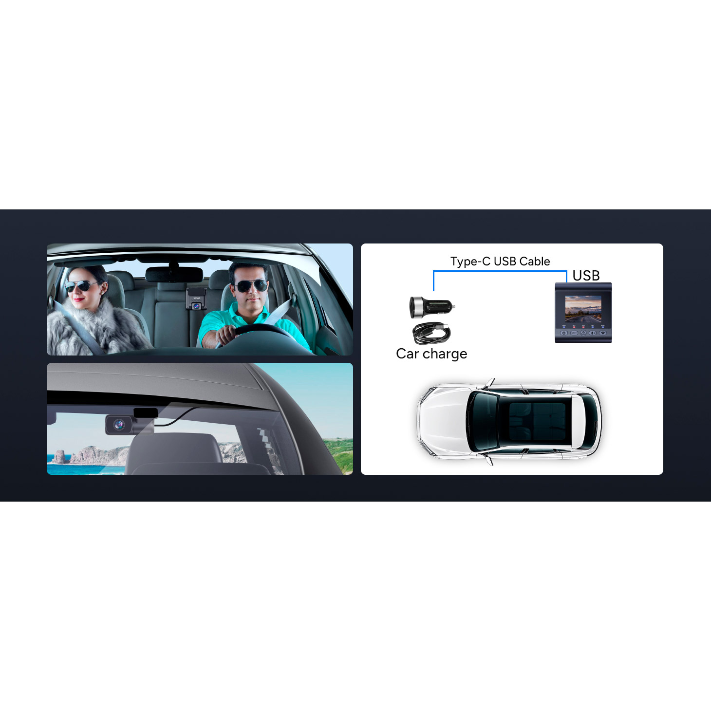 Автомобільний відеореєстратор SJCAM Dashcam M60
