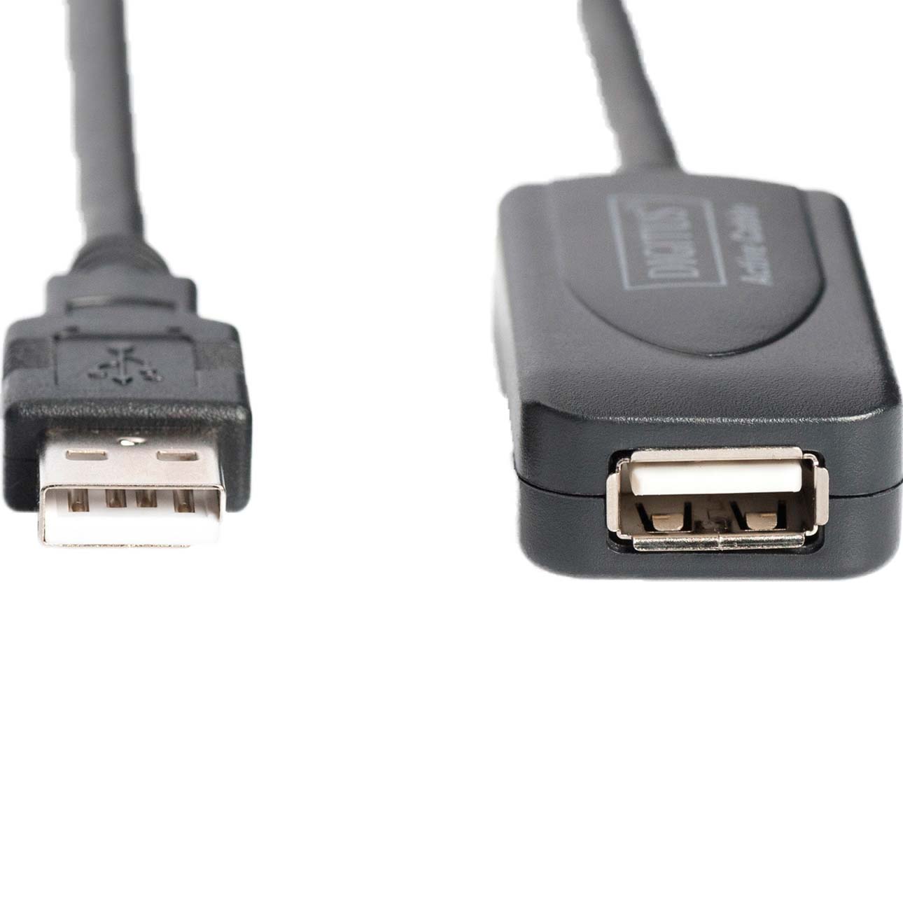 Кабель-подовжувач DIGITUS USB 2.0 Repeater Cable AM/FM 20м Black (DA-73102)