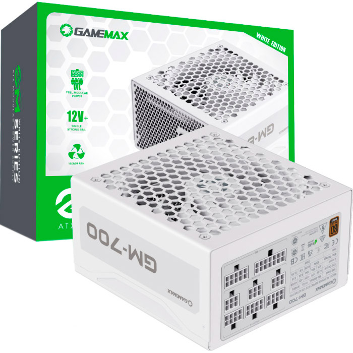 Блок питания 700W GAMEMAX GM-700 Modular White