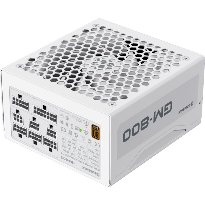 Блок питания 800W GAMEMAX GM-800 Modular White